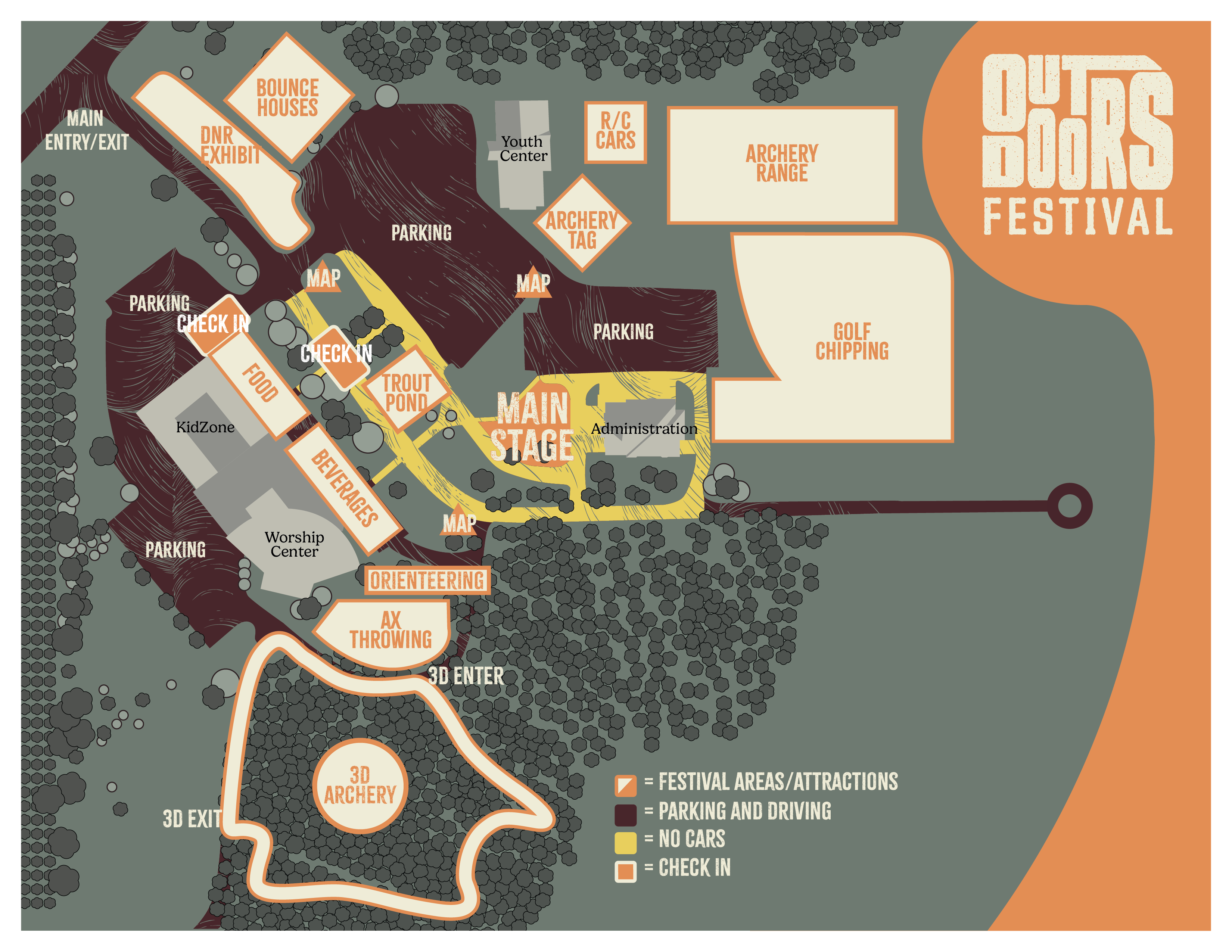 Festival grounds map